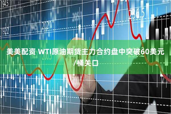 美美配资 WTI原油期货主力合约盘中突破60美元/桶关口