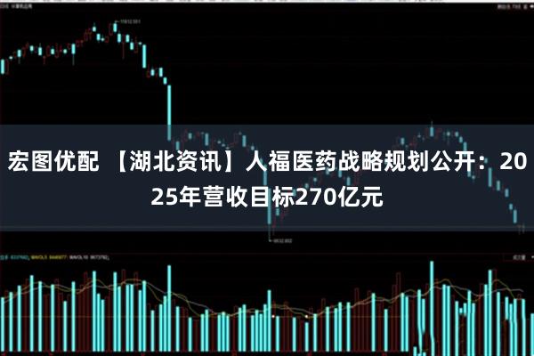 宏图优配 【湖北资讯】人福医药战略规划公开：2025年营收目标270亿元
