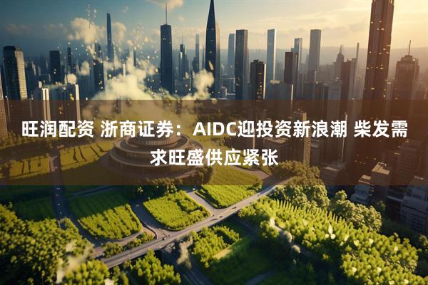 旺润配资 浙商证券：AIDC迎投资新浪潮 柴发需求旺盛供应紧张