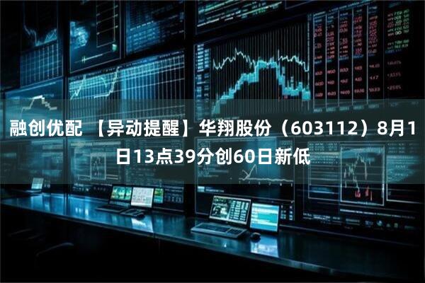融创优配 【异动提醒】华翔股份（603112）8月1日13点39分创60日新低