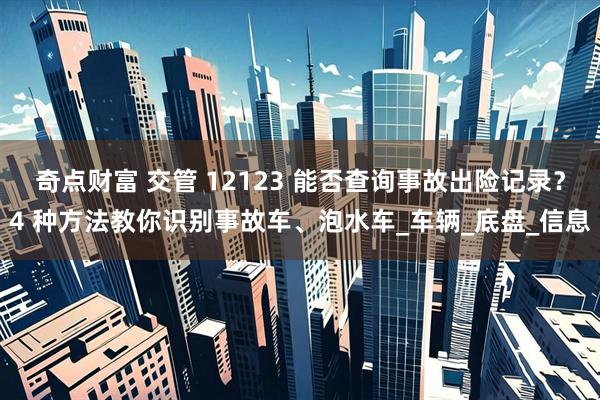 奇点财富 交管 12123 能否查询事故出险记录？4 种方法教你识别事故车、泡水车_车辆_底盘_信息