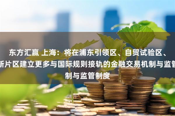 东方汇赢 上海：将在浦东引领区、自贸试验区、临港新片区建立更多与国际规则接轨的金融交易机制与监管制度