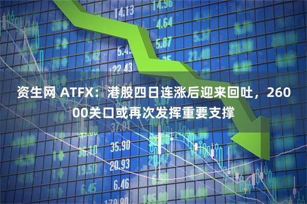 资生网 ATFX：港股四日连涨后迎来回吐，26000关口或再次发挥重要支撑